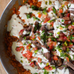 Venison Steak and Mexican Rice