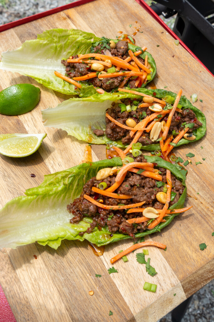 Sweet Thai Chili Venison Lettuce Wraps