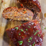 Smoked Venison Meatloaf with a Brown Sugar Bbq Glaze