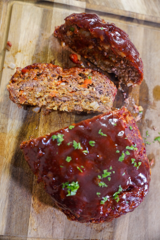 Smoked Venison Meatloaf with a Brown Sugar Bbq Glaze