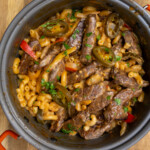 Venison Fajita Mac and Cheese