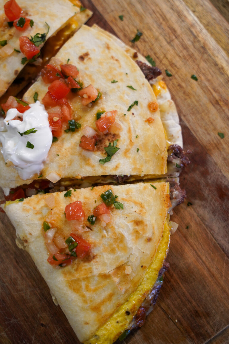 Venison Breakfast Quesadilla