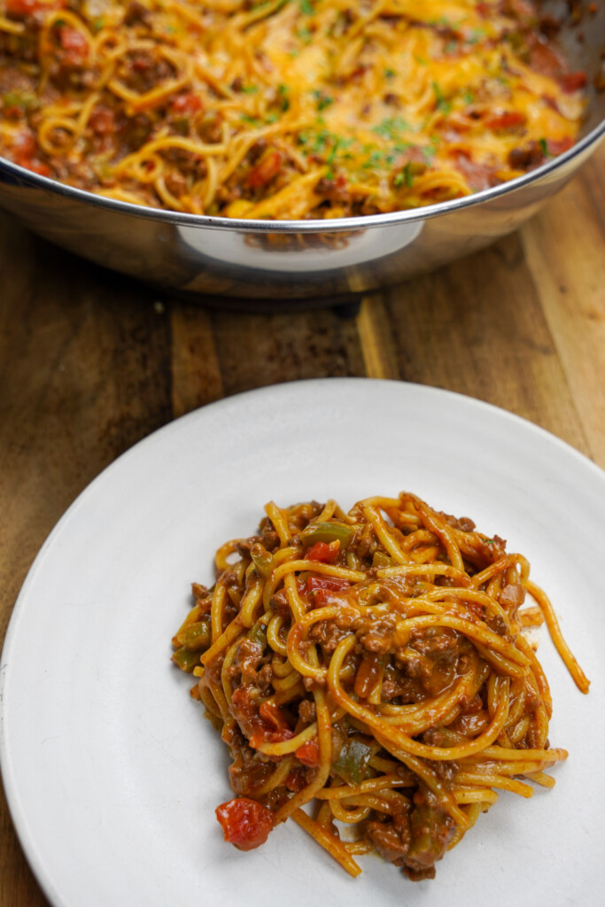 Venison taco Spaghetti