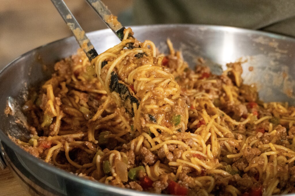 Dirty Venison Spaghetti