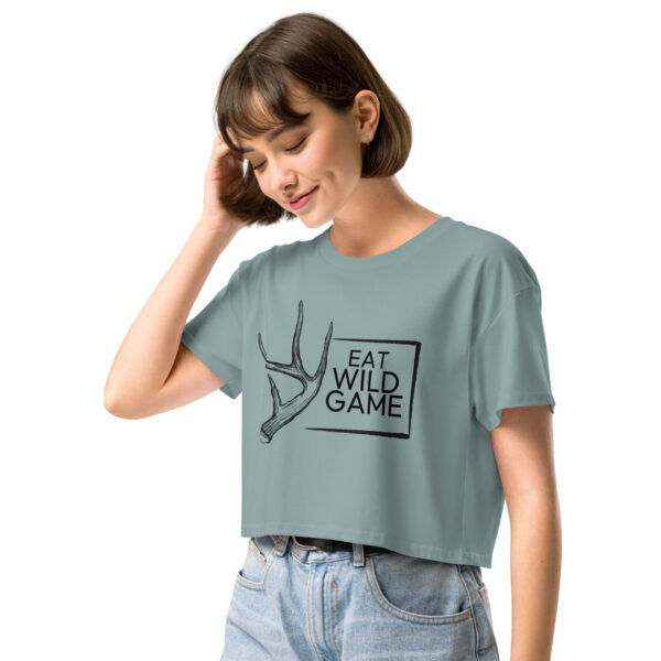 Eat Wild Game Women’s Crop Tee - Image 5